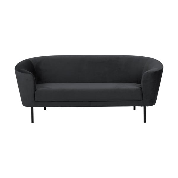 Antracit siva sofa od baršuna Actona Biloxi, 200 cm
