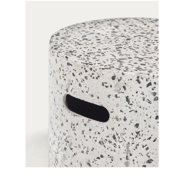 Betonski pomoćni stolić Kave Home Jenell, ⌀ 35 cm-image-2