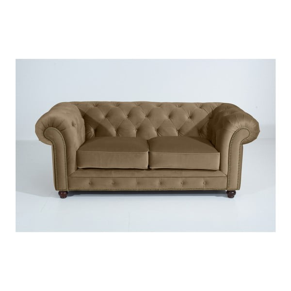 Pješčano smeđa sofa Max Winzer Orleans Velvet, 196 cm