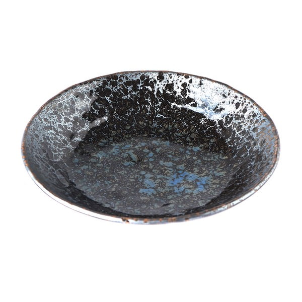 Crno-sivi keramički duboki tanjur MIJ Pearl, 900 ml