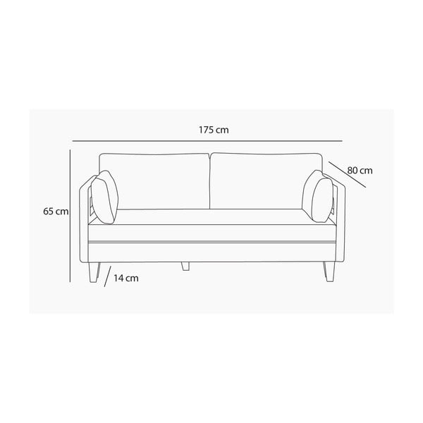 Balcab Home Lola smeđi trosjed-image-1