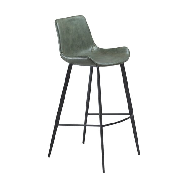 Zelena barska stolica od eko kože DAN-FORM Denmark Hype, visina 103 cm