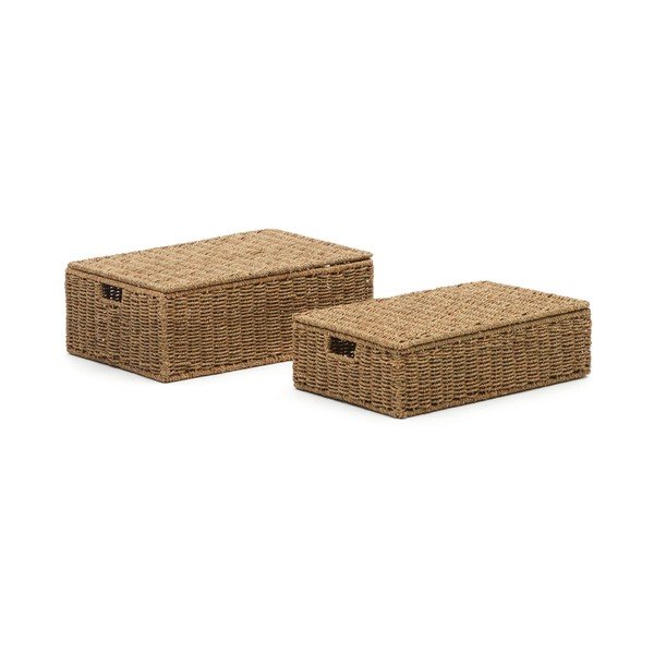 Košare u setu 2 kom od morske trave 40x60x21 cm Tossa – Kave Home