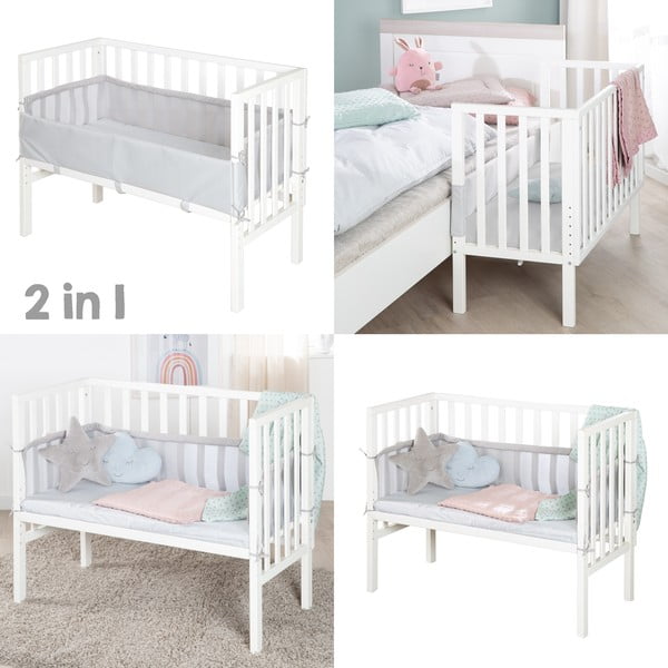 Bijeli dječji krevet 90x45 cm – Roba-image-1