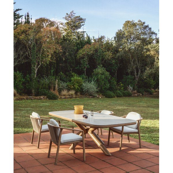 Vrtni stol s keramičkom daskom 110x240 cm Mirtia – Kave Home-image-1