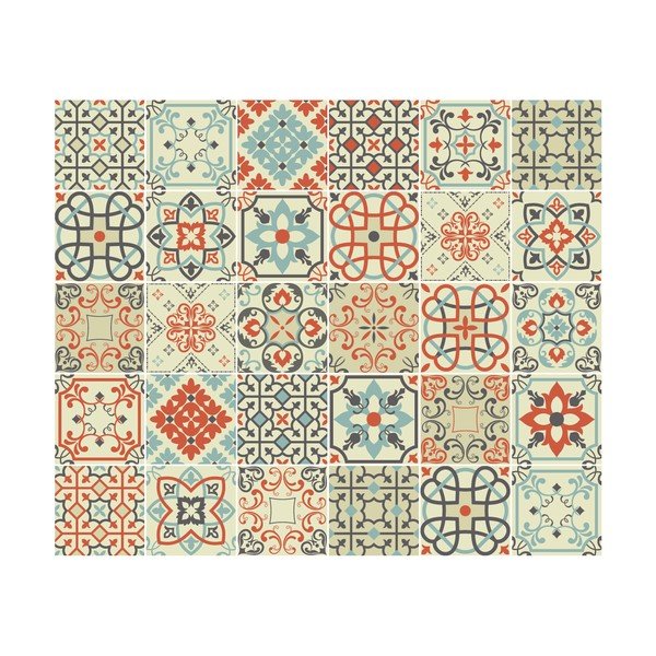 Set od 30 ukrasnih zidnih naljepnica Ambiance Vérone, 15 x 15 cm-image-2