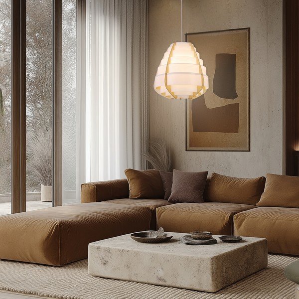 Bijela viseća svjetiljka Nagoja – Candellux Lighting-image-1