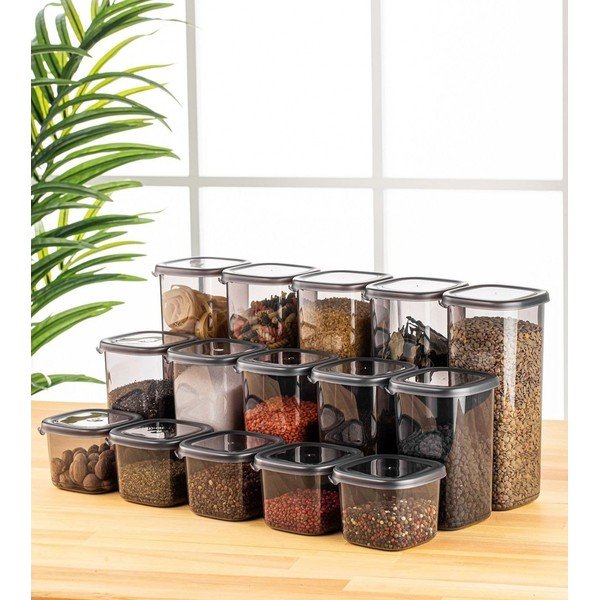 Posude za namirnice u setu 15 kom za čuvanje hrane Fresco – Hermia-image-1