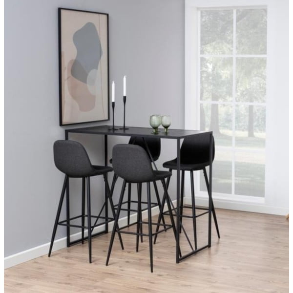 Crna/siva barska stolica 101 cm Wilma – Actona-image-1