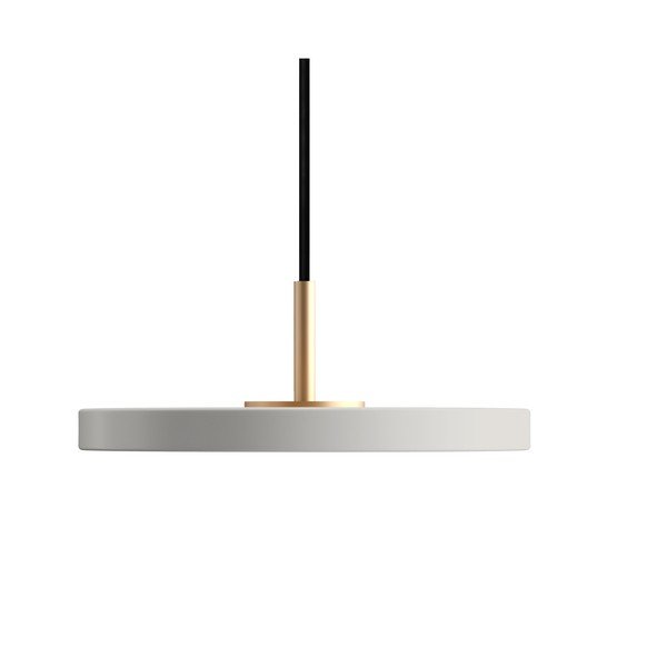 Svijetlo siva LED viseća svjetiljka s metalnim sjenilom ø 15 cm Asteria Micro – UMAGE-image-4