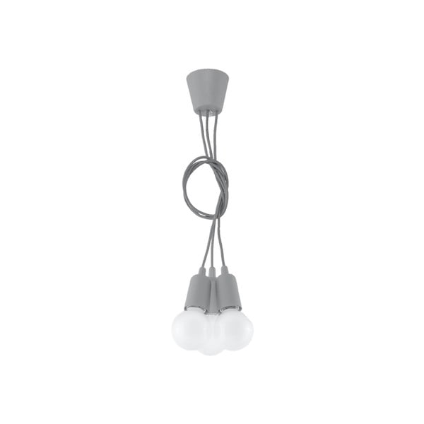 Siva viseća svjetiljka ø 15 cm Rene – Nice Lamps