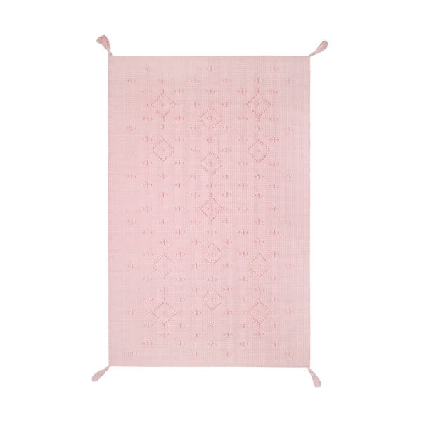 Ružičasti pamučni tepih Nattiot, 110 x 150 cm