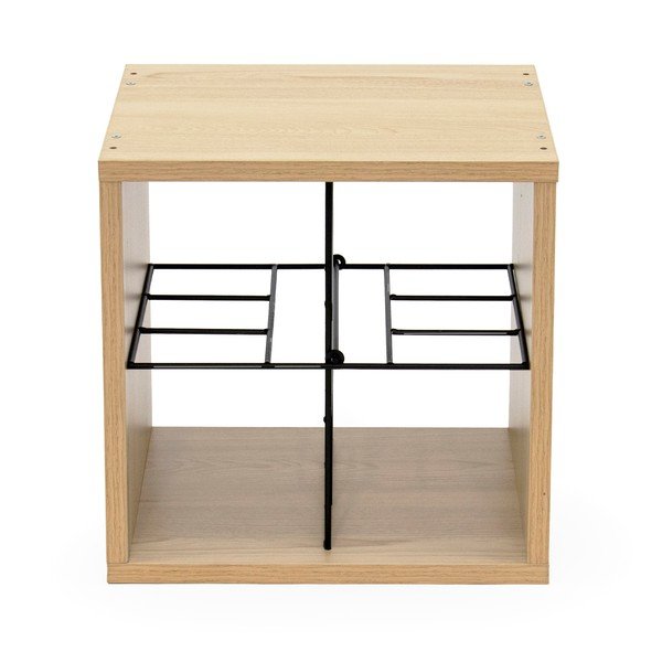 Držač za boce vina u dekoru bukve u prirodnoj boji broj boca 16 kom – Compactor