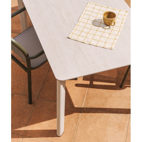 Vrtni stol s kamenom pločom stola 80x140 cm Anafi – Kave Home-image-1