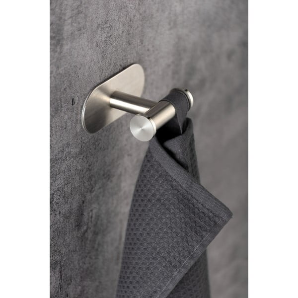 Dvostruka zidna kukica od mat nehrđajućeg čelika Wenko Turbo-Loc® Orea-image-3