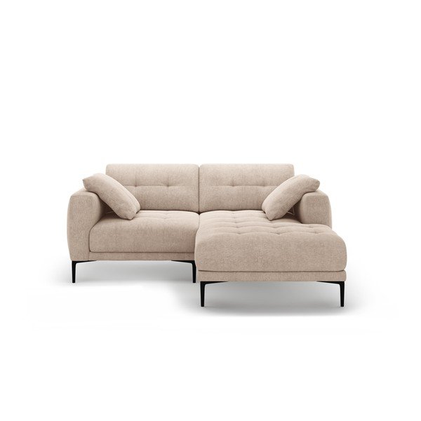 Svjetlo smeđa kutna garnitura (s desnim kutom/s ležaljkom) Bemy – Micadoni 