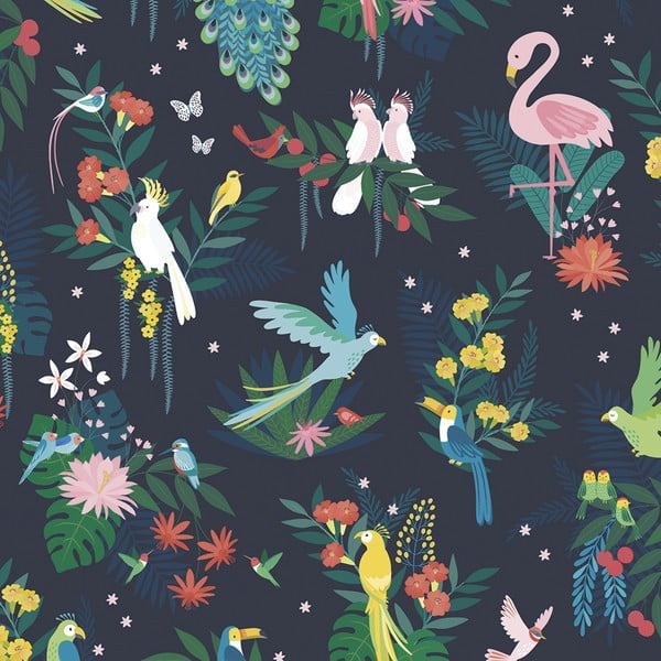 Dječja tapeta 10 m x 50 cm Birds Carnival – Lilipinso