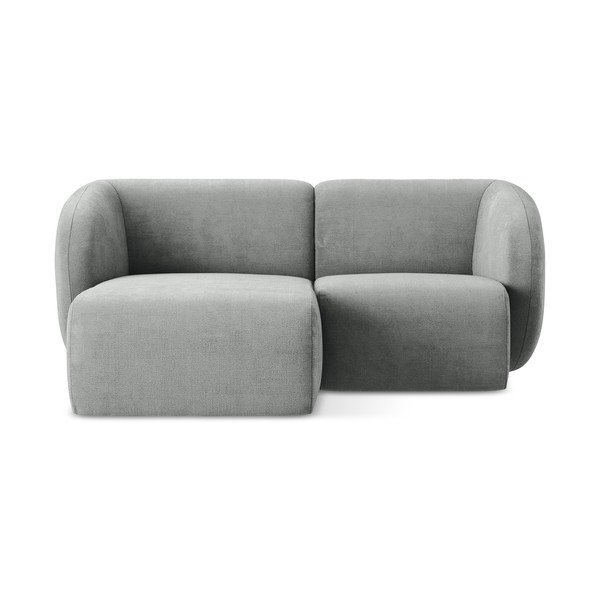 Siva kutna garnitura od šenila (s lijevim kutom/s ležaljkom) Lani – Makamii