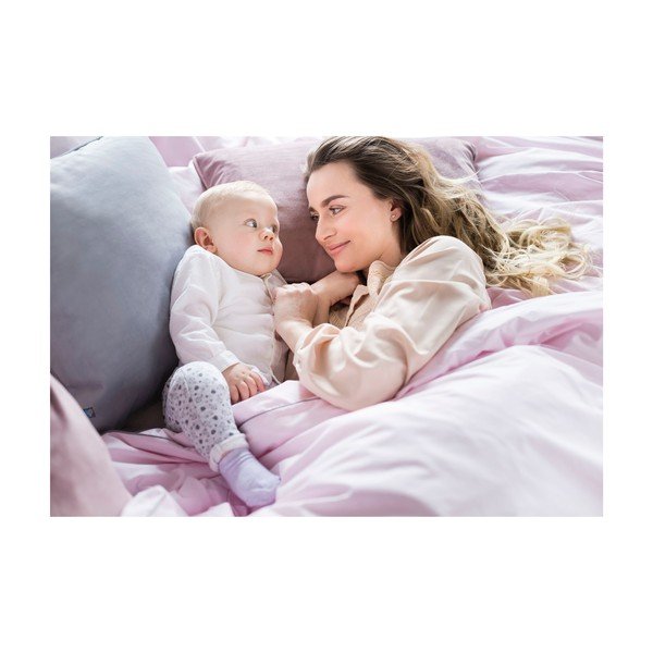 Ružičasta navlaka za poplun za bračni krevet/za produženi krevet od egipatskog pamuka 200x220 cm Peonia – WeLoveBeds-image-2