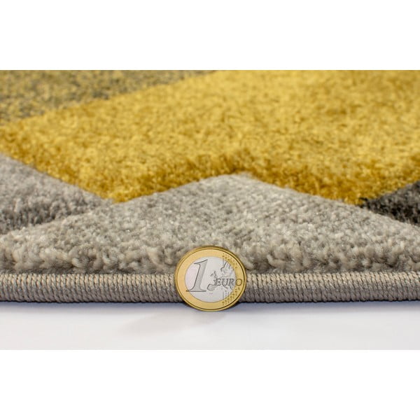 Žuti /sivi tepih 160x230 cm Nimbus – Flair Rugs-image-3