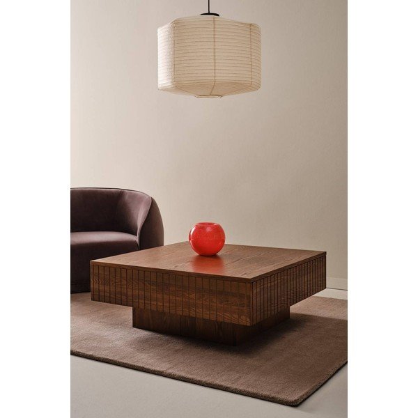 Tamno smeđi stolić za kavu od MDF-a 90x90 cm Furuvik – Jotex-image-1