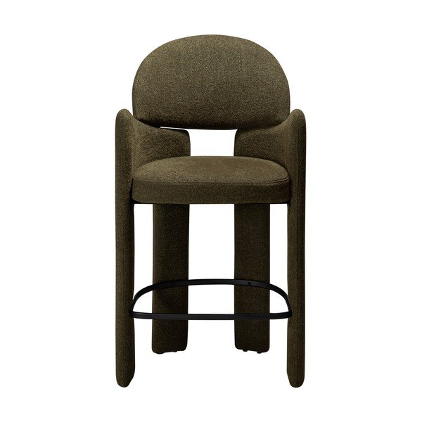 Kaki zelena barska stolica (visine sjedala 68,5 cm) Aole – DAN-FORM Denmark-image-1