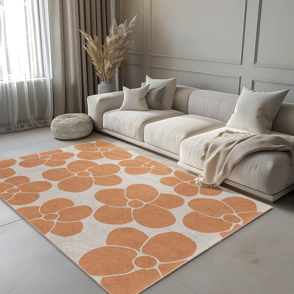 Narančasti periv tepih 80x150 cm Orange Meadow – Mila Home-image-1