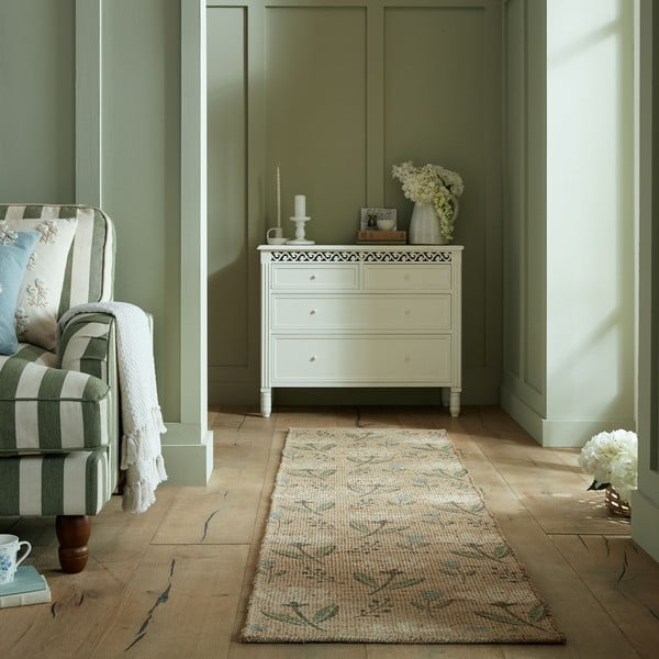 Ručno rađena staza od mješavine jute u prirodnoj boji 60x230 cm Arriana – Flair Rugs-image-1