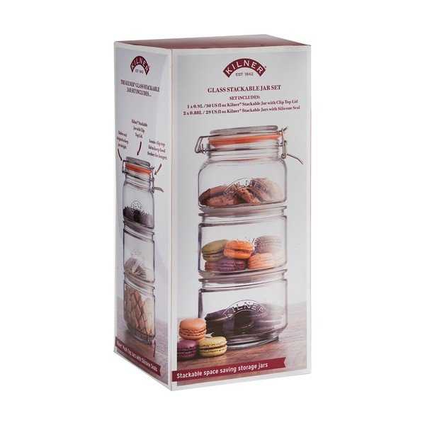 Set od 3 Kilner čaše za pohranu hrane-image-1