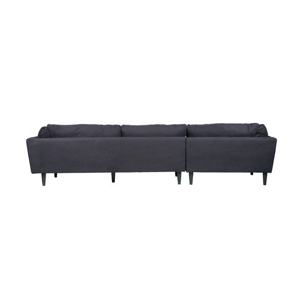 Crna sofa WOOOD Rocky, lijevi kut-image-3