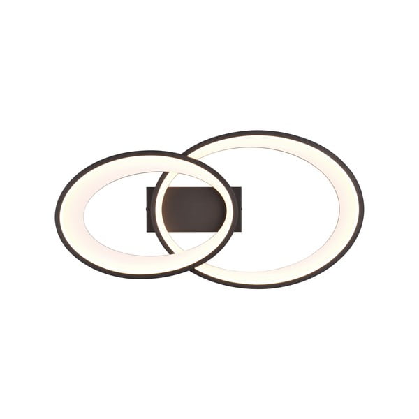 Crno-bijela LED stropna svjetiljka 30x57 cm Malaga – Reality-image-2