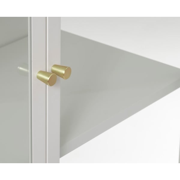 Bijela metalna vitrina 90x160 cm Carmel – Unique Furniture-image-3