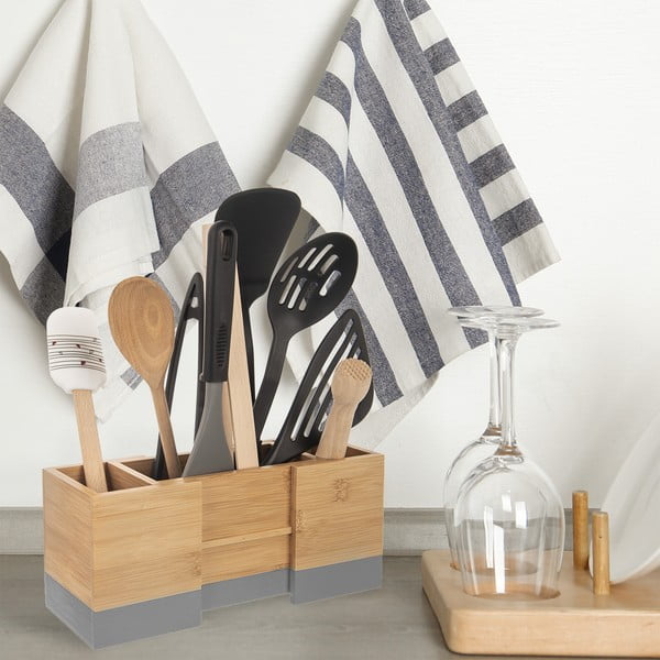 Stalak za kuhinjsko posuđe od bambusa - Orion-image-1