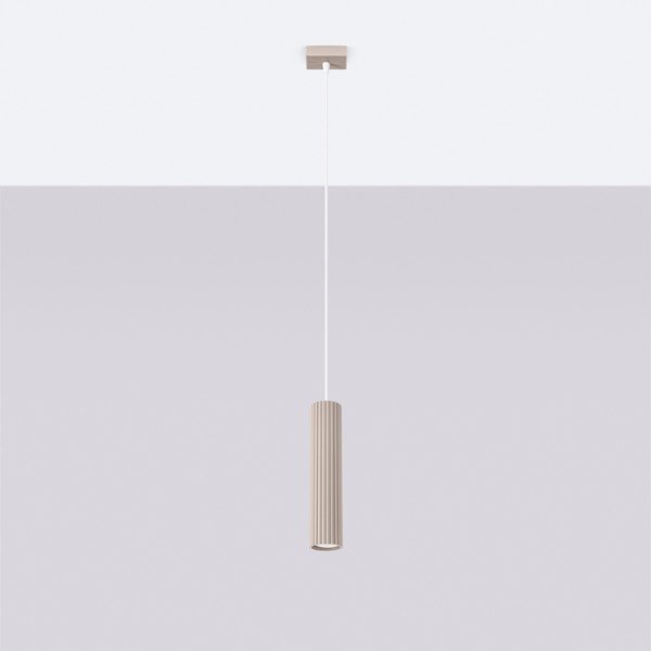 Smeđe-siva metalna viseća svjetiljka Gleam – Sollux-image-2