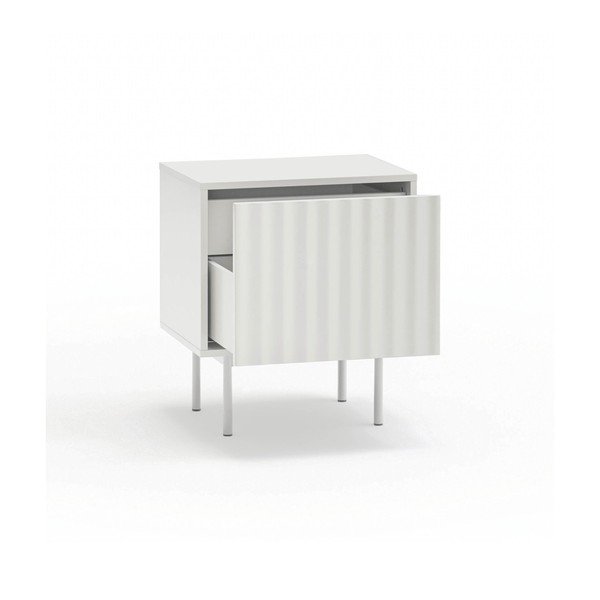 Bijeli noćni ormarić u mat dekoru Sierra – Teulat-image-3