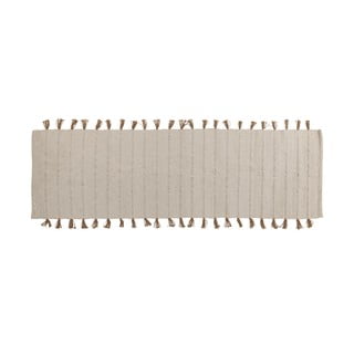 Krem ručno rađena staza od mješavine pamuka 75x245 cm Avino – Bloomingville