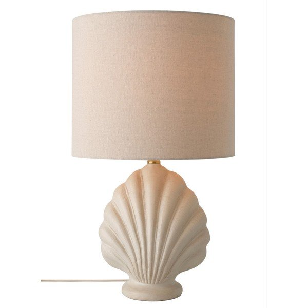 Bijela/bež stolna lampa od polyresina (visina 58 cm) Shelley – Ellos Home