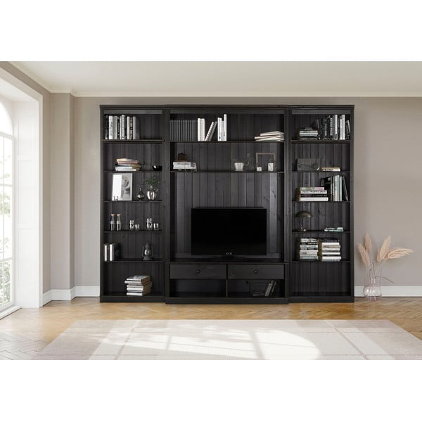 Smeđi TV set od masivnog bora 288x223 cm Anita – Støraa-image-1