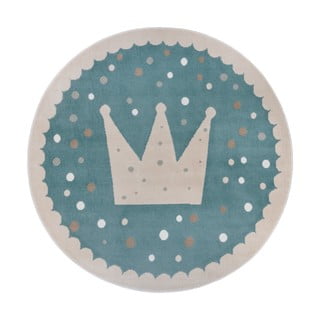 Plavi dječji tepih ø 140 cm Crown – Hanse Home