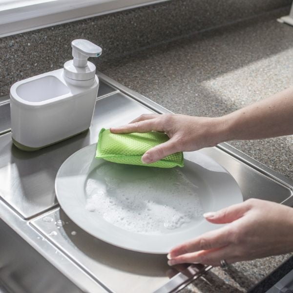 Bijelo-zeleni dozator za sapun Addis-image-1