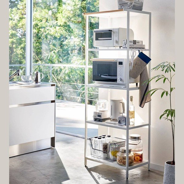 Mat bijeli željezni regal 60x170x46,5 cm Tower – YAMAZAKI-image-1