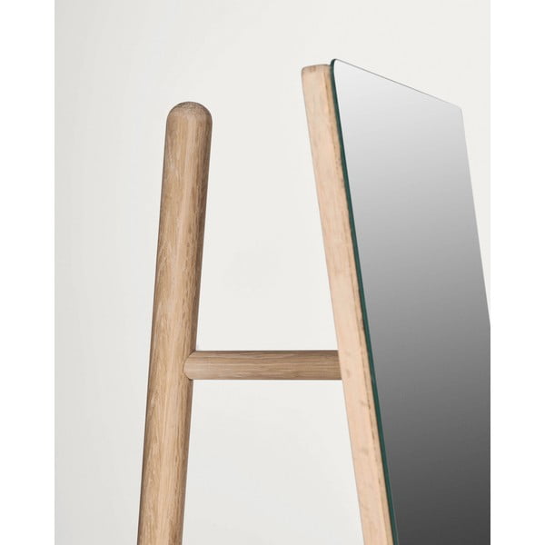 Stojeće ogledalo s okvirom od masivnog drveta 45x160 cm Keisy – Kave Home-image-3