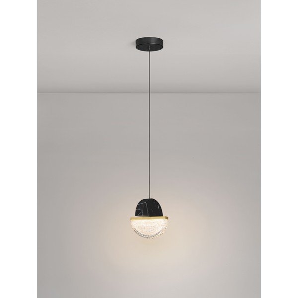 Crna metalna LED viseća svjetiljka s mogućnosti zatamnjivanja ø 16 cm Dorin – Nova Luce-image-3
