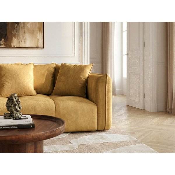 Žuta  sofa od šenila Harlem – Bobochic Paris-image-2