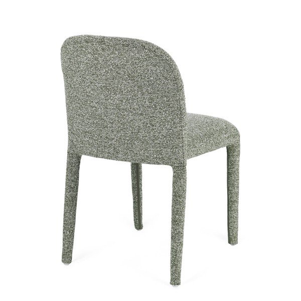Zelena blagovaonska stolica od boucle tkanine Antara – Bizzotto-image-4