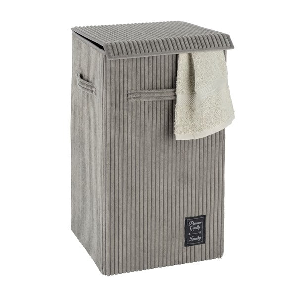 Siva košara za rublje Wenko Cora, obujam 63 l-image-3