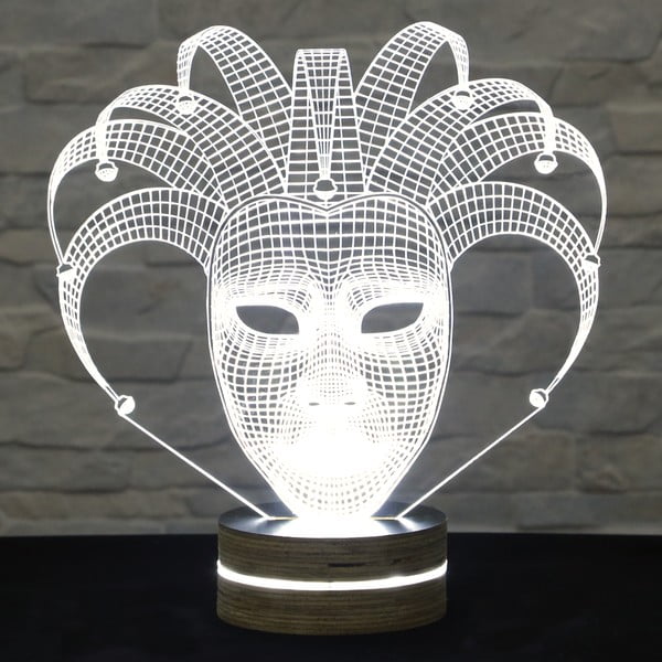 3D stolna lampa Glam Mask