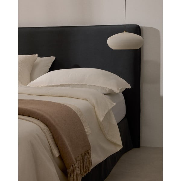 Antracitno sivo podstavljeno uzglavlje 180x118 cm Jaira – Kave Home-image-2