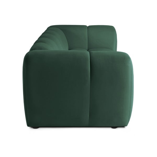 Zelena baršunasta sofa 225 cm Cube – Bonami Selection-image-3