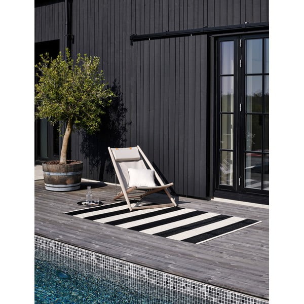 Crno-bijela unutarnja i vanjska staza 70x225 cm Bob Black Vanilla – Pappelina-image-2